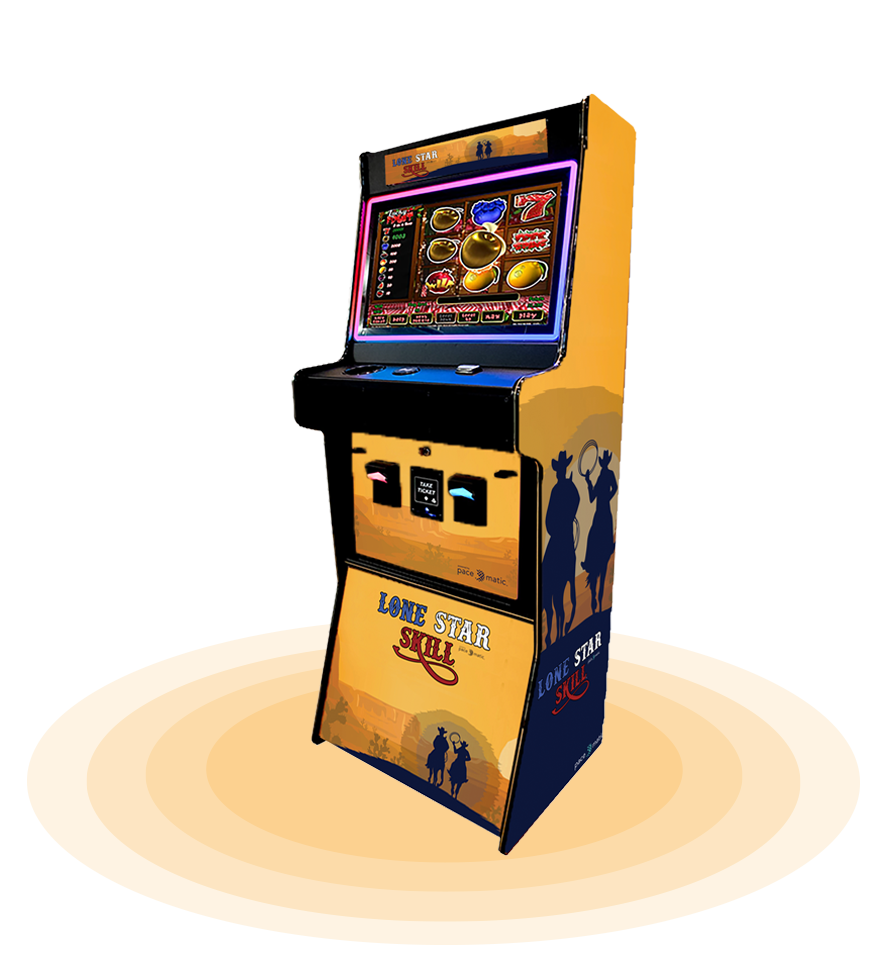pace-o-matic lone star skills branded gaming cabinet